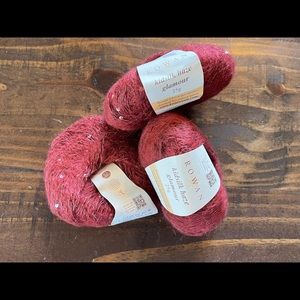 Rowan Kidsilk Haze Glamour 3 skeins yarn